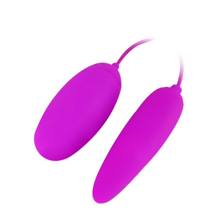 Trứng rung massage điểm G 2 đầu, 1 đầu tròn, 1 đầu dài Pretty Love